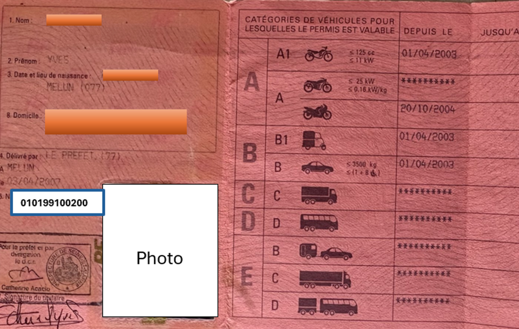 ancien permis